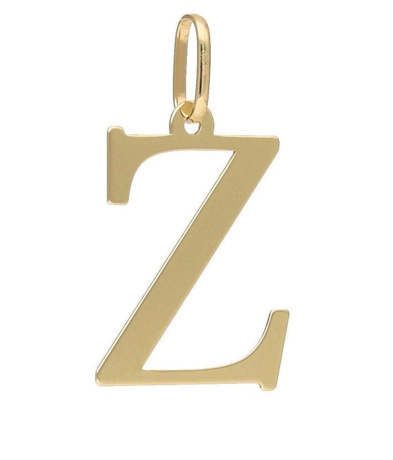 Złota zawieszka literka Z 2 cm próba 585 Literka Z 2 cm. Złota zawieszka literka Z 2 cm próba 585..jpg